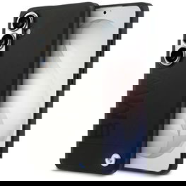 Dėklas Samsung Galaxy S26 iš natūralios odos BMW Leather Hot Stamp, juodas