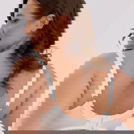 Pusiau minkšta liemenėlė iš mikrofibros Gaia