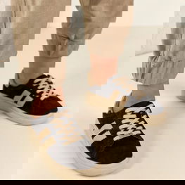 Moteriški sneakeriai iš natūralios odos, juodi Filippo