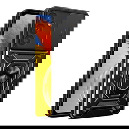 Dėklas Galaxy A57 su kameros dangteliu Camshield Hybrid Armor