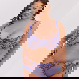 Liemenėlė moteriška pusiau suformuota mėlyna Rosina 1349