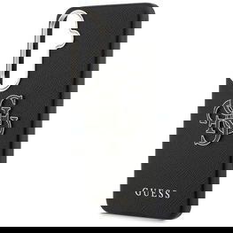 Dėklas Samsung Galaxy S26 iš dirbtinės odos, juodas Guess