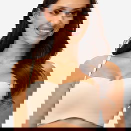 Moteriška liemenėlė 2× push-up smėlio spalvos