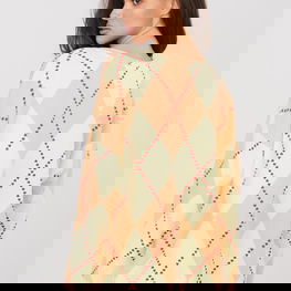 Moteriškas džemperis oversize su geometriniu raštu