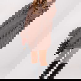 Suknelė moteriška mini iš medvilnės su gobtuvu Daydress