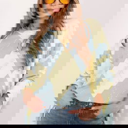 Moteriškas oversize džemperis 70% medvilnės