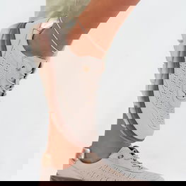 Sportbačiai moteriški iš natūralios zomšos šviesiai rudi Sergio Leone