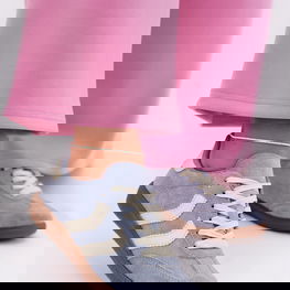 Sportbačiai moteriški iš dirbtinės zomšos mėlyni Jesavella