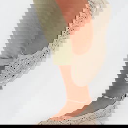 Moteriškos balerinos iš natūralios odos smėlio spalvos Palorette