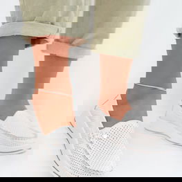 Mokasinai moteriški iš natūralios odos su platforma S.Barski