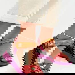 Moteriška basutė iš natūralios odos su platforma D&A