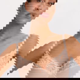 Moteriška liemenėlė iš poliamido smėlio spalvos Fancy