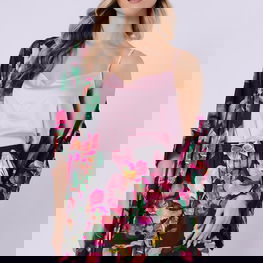 Moteriškas chalatas iš satino 7/8 rankovėmis Gizela