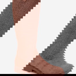 Moteriški aulinukai iš dirbtinės zomšos rudi S.Barski