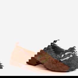 Moteriški mokasinai iš natūralios zomšos rudi D&A