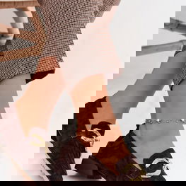 Mokasinai iš zomšo šokoladinės D&A