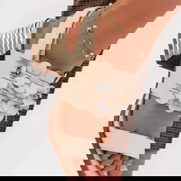 Moteriškos basutės iš natūralios odos aukštakulnės smėlio D&A