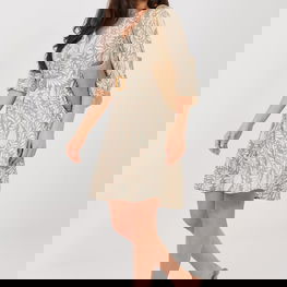 Suknelė iš viskozės su raštu Sublevel