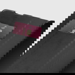 Dėklas knygutės tipo iPhone 16e/17e, juodas, kortelių skyrius SBS