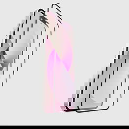 Grūdintas stiklas iPhone 13/13 Pro/14/16e/17e, juodi silikoniniai kraštai SBS