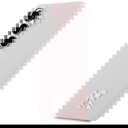 Dėklas rožinis MagSafe Samsung Galaxy S26 iš dirbtinės odos Karl Lagerfeld