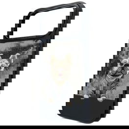 Dėklas MagSafe su siuvinėta šuns aplikacija, juodas Nimmy