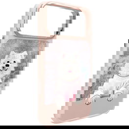 Telefono dėklas rožinis su 3D šuniuku Nimmy