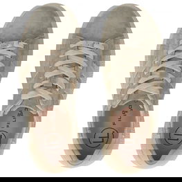 Moteriški sportbačiai iš natūralios odos pilki su platforma Filippo