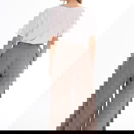 Moteriškos kelnės aukštu liemeniu, plačios awama