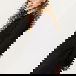 Moteriška palaidinė ilgomis rankovėmis, iš lino ir viskozės Awama