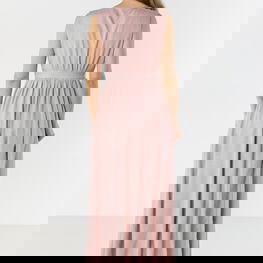 Moteriška suknelė maxi iš lino ir viskozės awama