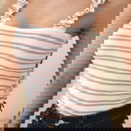 Moteriška maikutė dryžuota tamsiai rožinė, 90% medvilnės