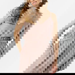 Palaidinė su V iškirpte ir plonomis petnešėlėmis awama