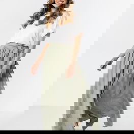 Sijonas maxi aukštu liemeniu iš viskozės awama