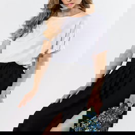 Sijonas maxi aukštu liemeniu su skeltimi awama