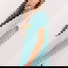 Moteriški marškinėliai su įspaustu užrašu iš medvilnės Relevance