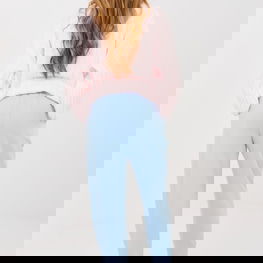 Moteriškos treninginės kelnės aukštu liemeniu Italy Moda