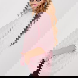 Moteriška palaidinė su V iškirpte iš viskozės ir nailono Italy Moda