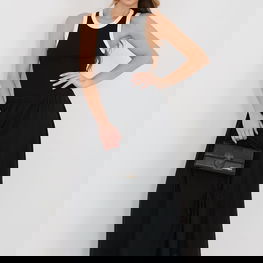 Sijonas ilgas iš lyocelio, lino ir medvilnės Italy Moda