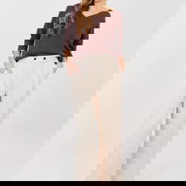 Moteriškos kelnės aukštu liemeniu plačios Rue Paris