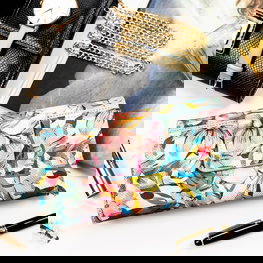 Moteriška piniginė iš natūralios odos ir dirbtinės odos Peterson