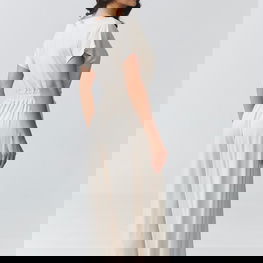 Moteriškas kombinezonas plačiomis kelnėmis iš viskozės Makadamia