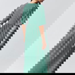 Moteriška suknelė ilga iš medvilnės Makadamia