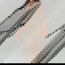 Moteriškas komplektas iš viskozės pavasariui Makadamia