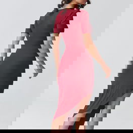 Suknelė aptempianti iš viskozės Makadamia