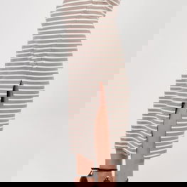 Sijonas midi iš medvilnės su juostelėmis Sublevel