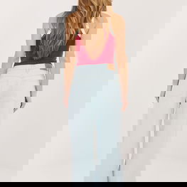 Moteriškos plačios džinsinės kelnės iš medvilnės Sublevel