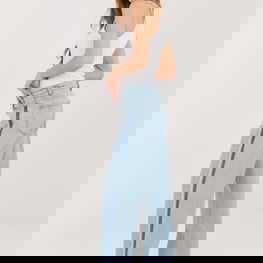 Moteriškos tiesaus kirpimo kelnės su šoninėmis juostomis Sublevel