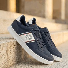 Vyriški sportbačiai tamsiai mėlyni su dirbtine oda Big Star