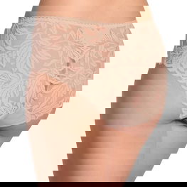 Moteriškos figi kelnaitės su nėriniu iš medvilnės